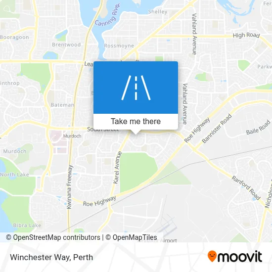 Mapa Winchester Way