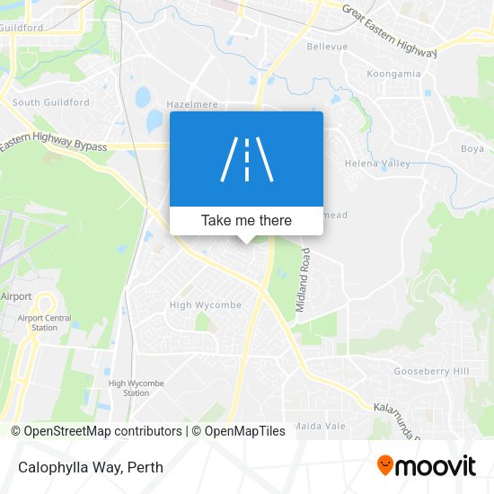 Calophylla Way map