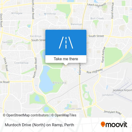 Murdoch Drive (North) on Ramp map