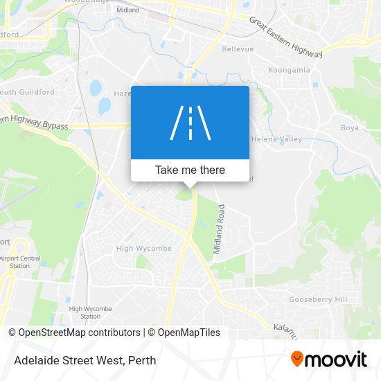 Adelaide Street West map