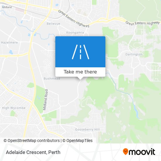 Adelaide Crescent map