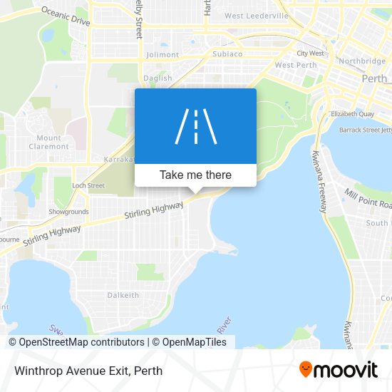 Winthrop Avenue Exit map
