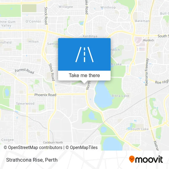 Mapa Strathcona Rise