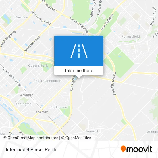 Intermodel Place map