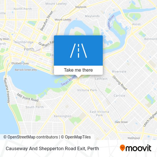 Causeway And Shepperton Road Exit map