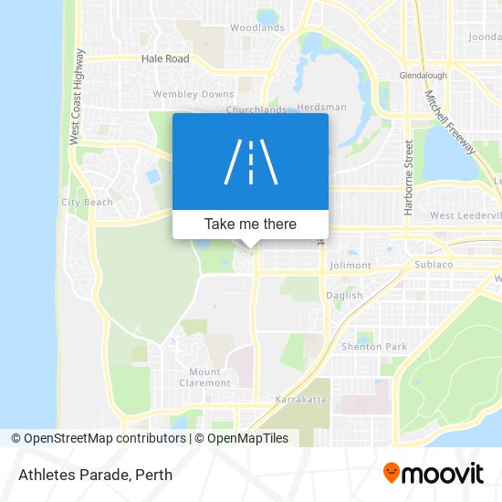 Athletes Parade map