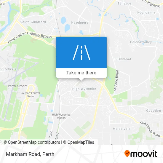 Mapa Markham Road