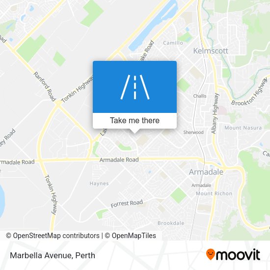 Marbella Avenue map