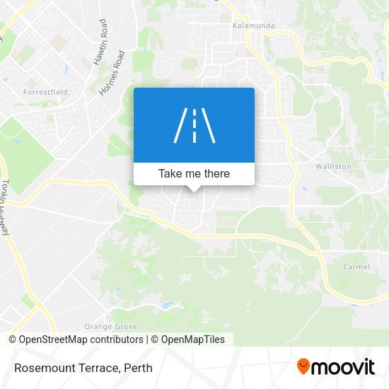 Rosemount Terrace map