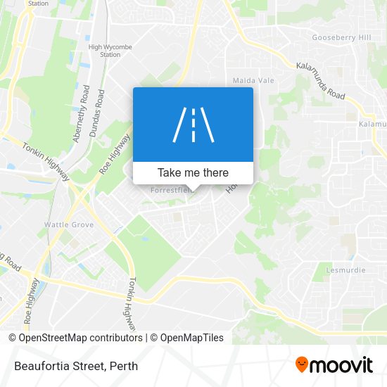 Beaufortia Street map