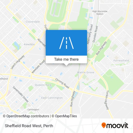 Sheffield Road West map