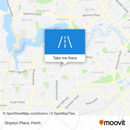 Mapa Shipton Place