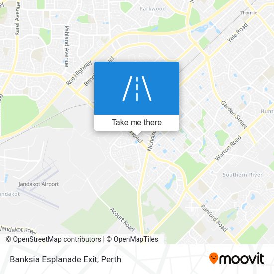 Banksia Esplanade Exit map