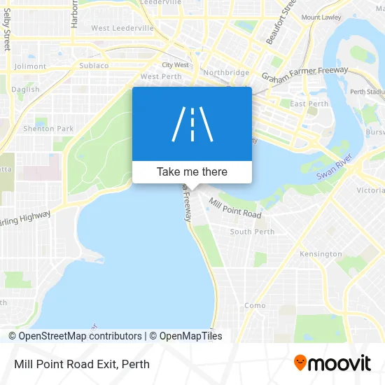 Mapa Mill Point Road Exit