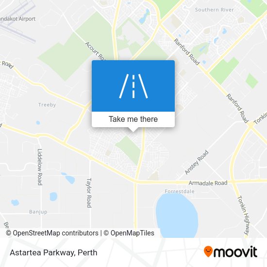 Astartea Parkway map