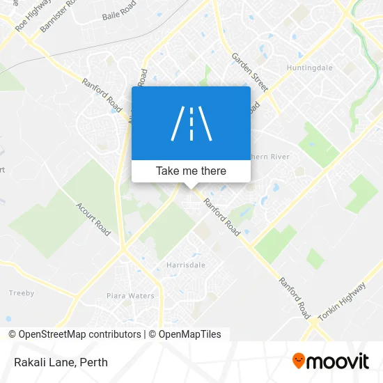 Mapa Rakali Lane