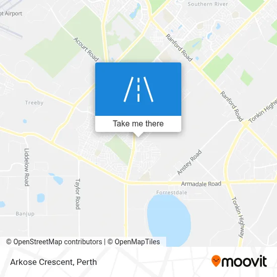 Mapa Arkose Crescent