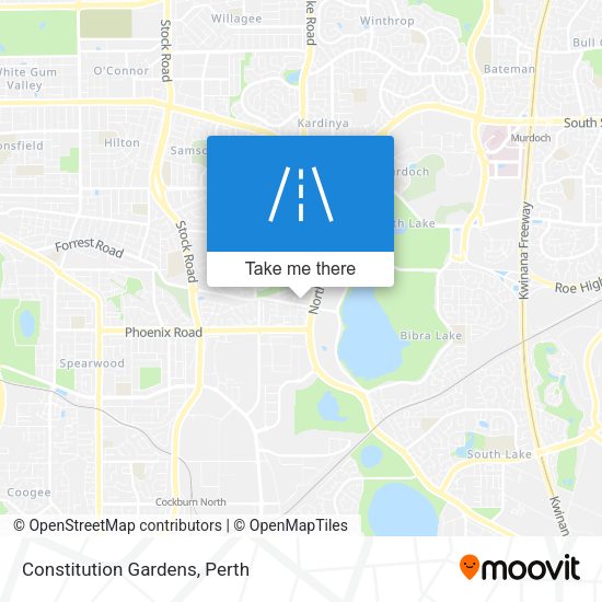 Constitution Gardens map