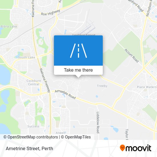 Ametrine Street map