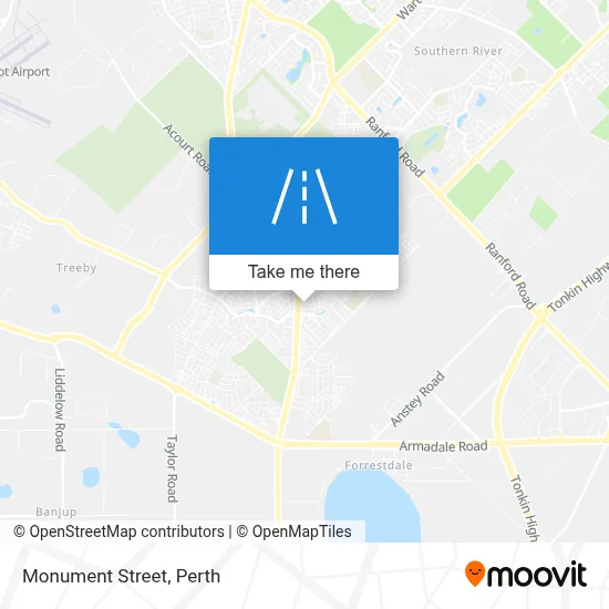 Mapa Monument Street