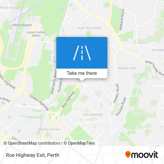 Roe Highway Exit map