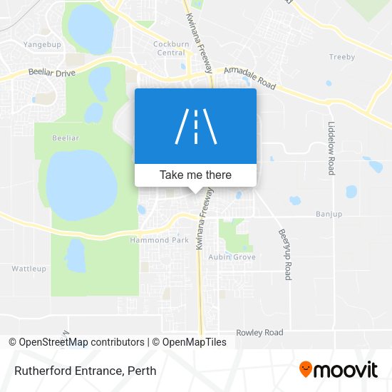 Rutherford Entrance map