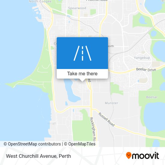 West Churchill Avenue map