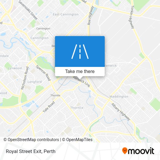 Royal Street Exit map
