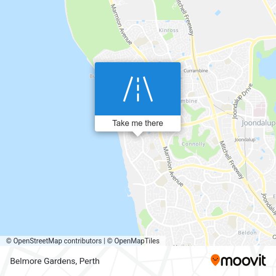 Belmore Gardens map