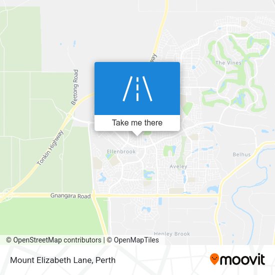 Mount Elizabeth Lane map
