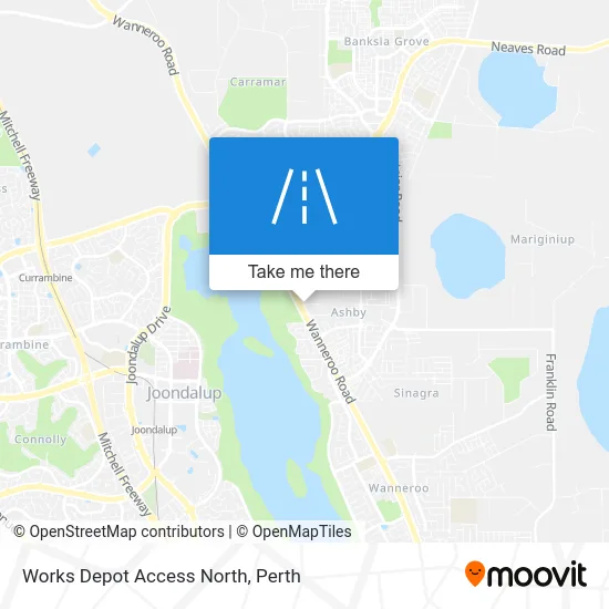 Mapa Works Depot Access North