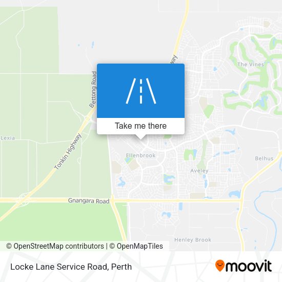 Locke Lane Service Road map