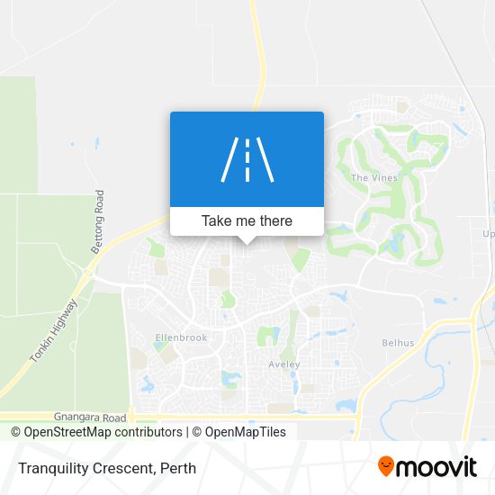Tranquility Crescent map