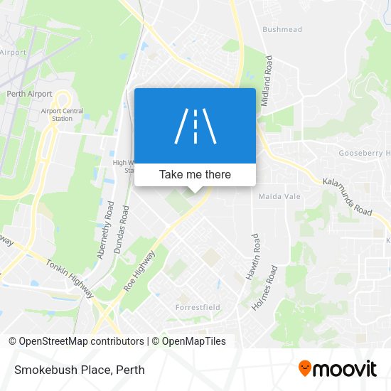 Smokebush Place map