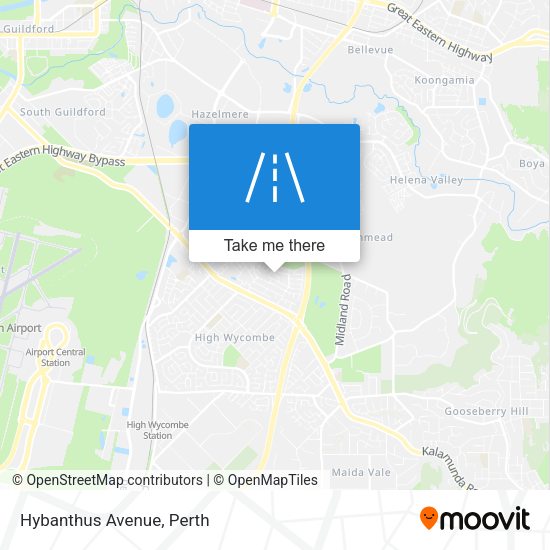 Hybanthus Avenue map