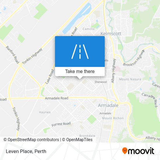 Leven Place map