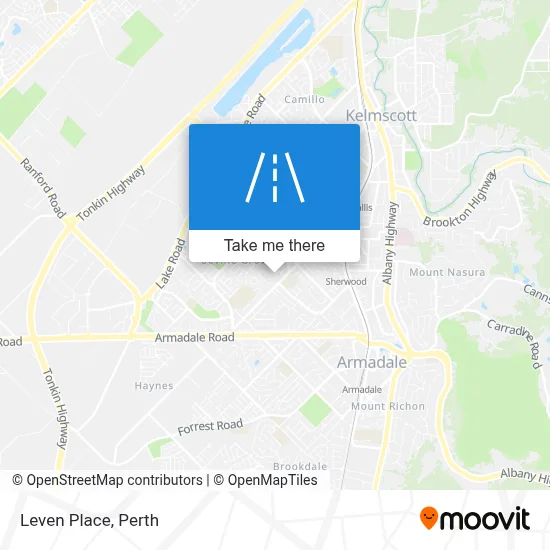 Mapa Leven Place