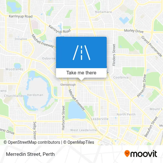 Mapa Merredin Street