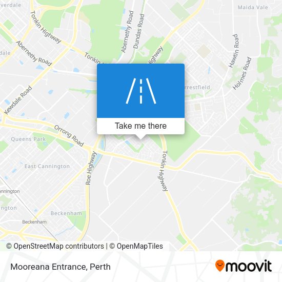 Mooreana Entrance map