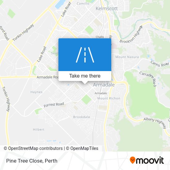 Pine Tree Close map