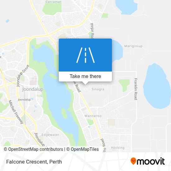 Mapa Falcone Crescent