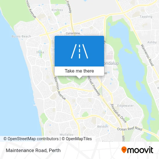 Mapa Maintenance Road