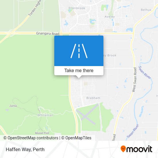 Haffen Way map