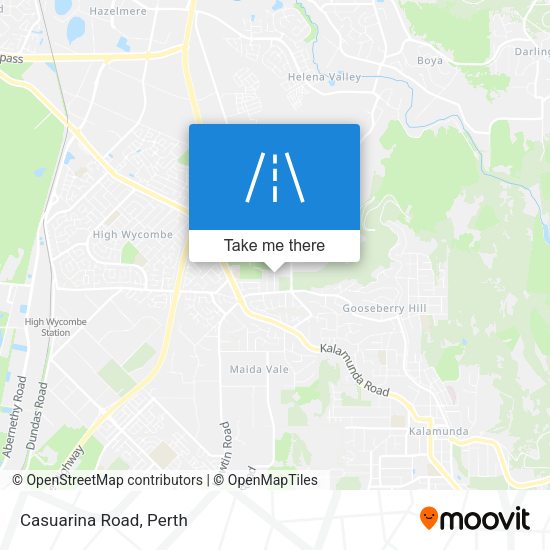 Casuarina Road map