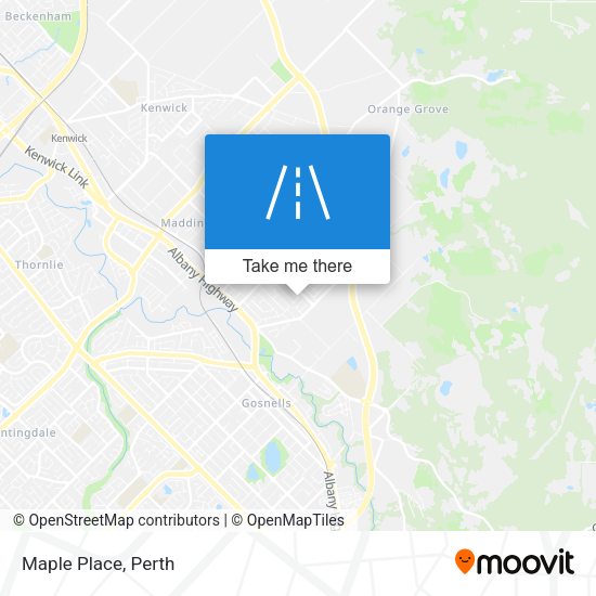 Maple Place map