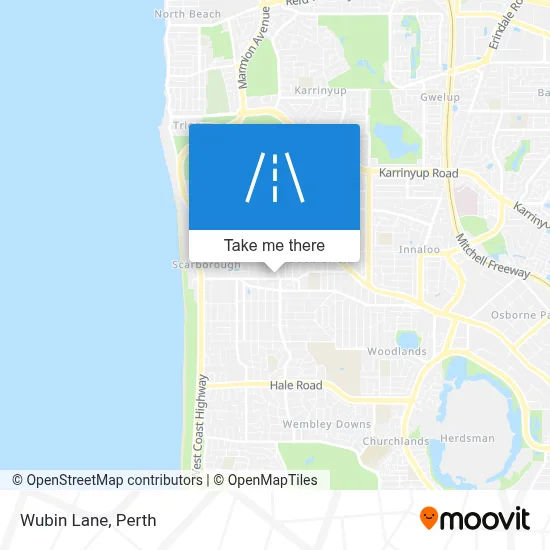 Mapa Wubin Lane