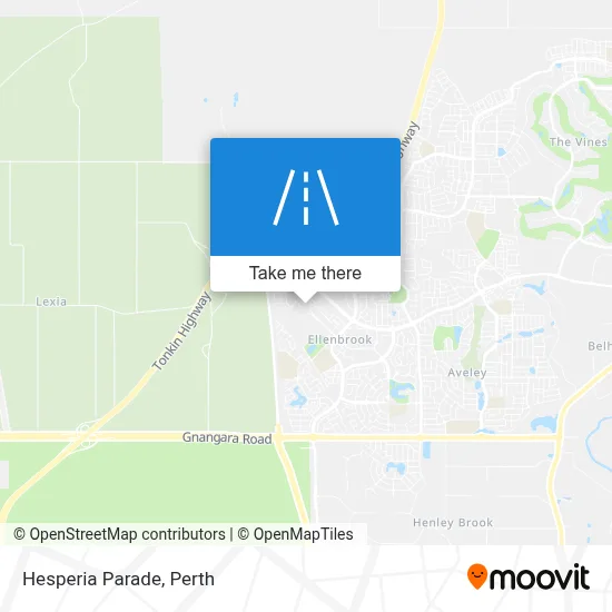 Mapa Hesperia Parade