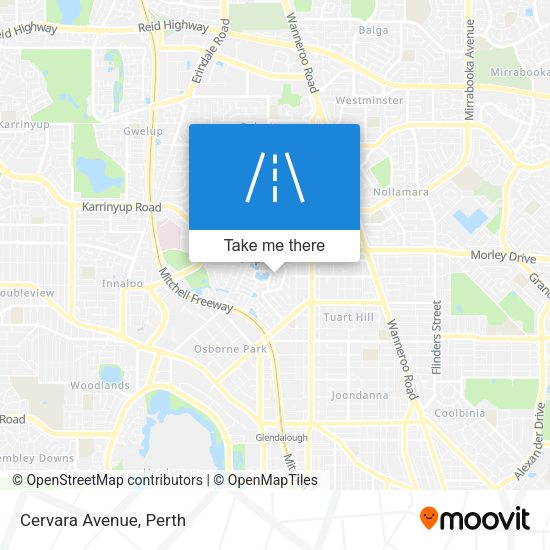 Cervara Avenue map