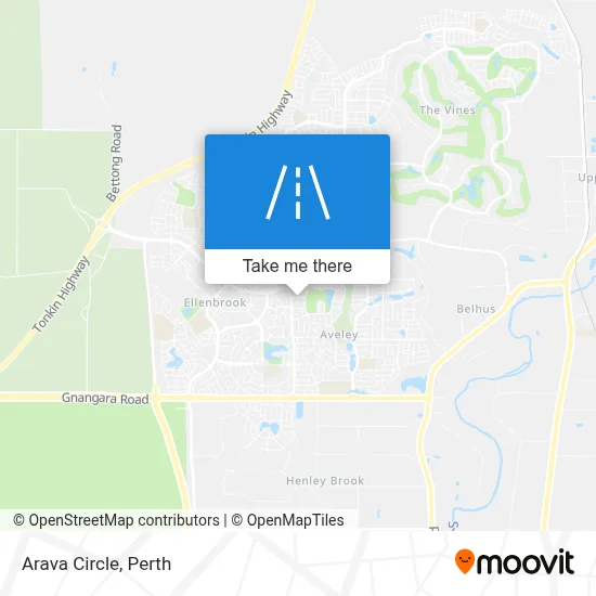 Mapa Arava Circle