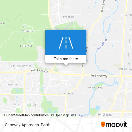 Mapa Caraway Approach